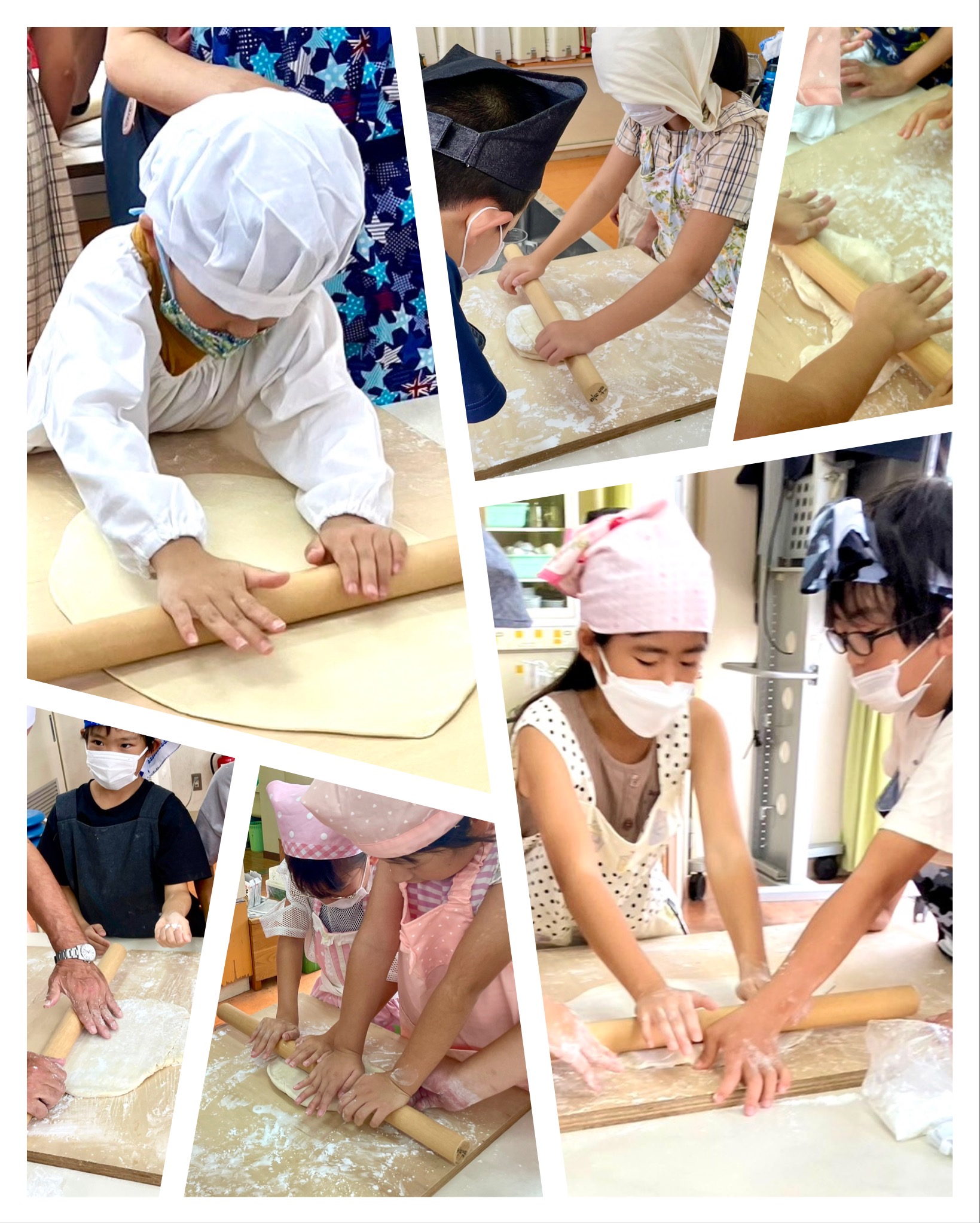 美加の台 楽習室 うどん作りの様子3