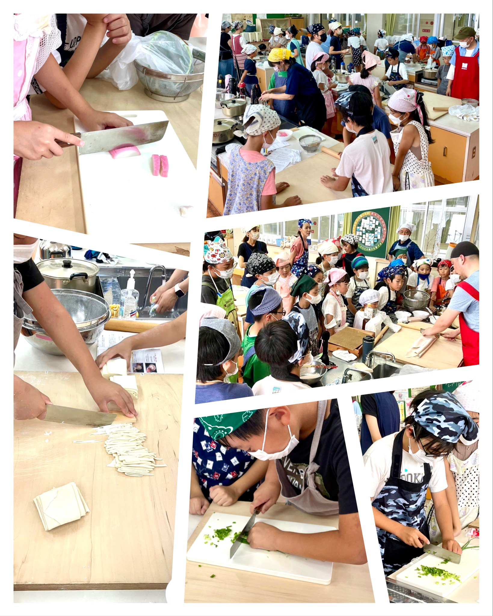 美加の台 楽習室 うどん作りの様子4