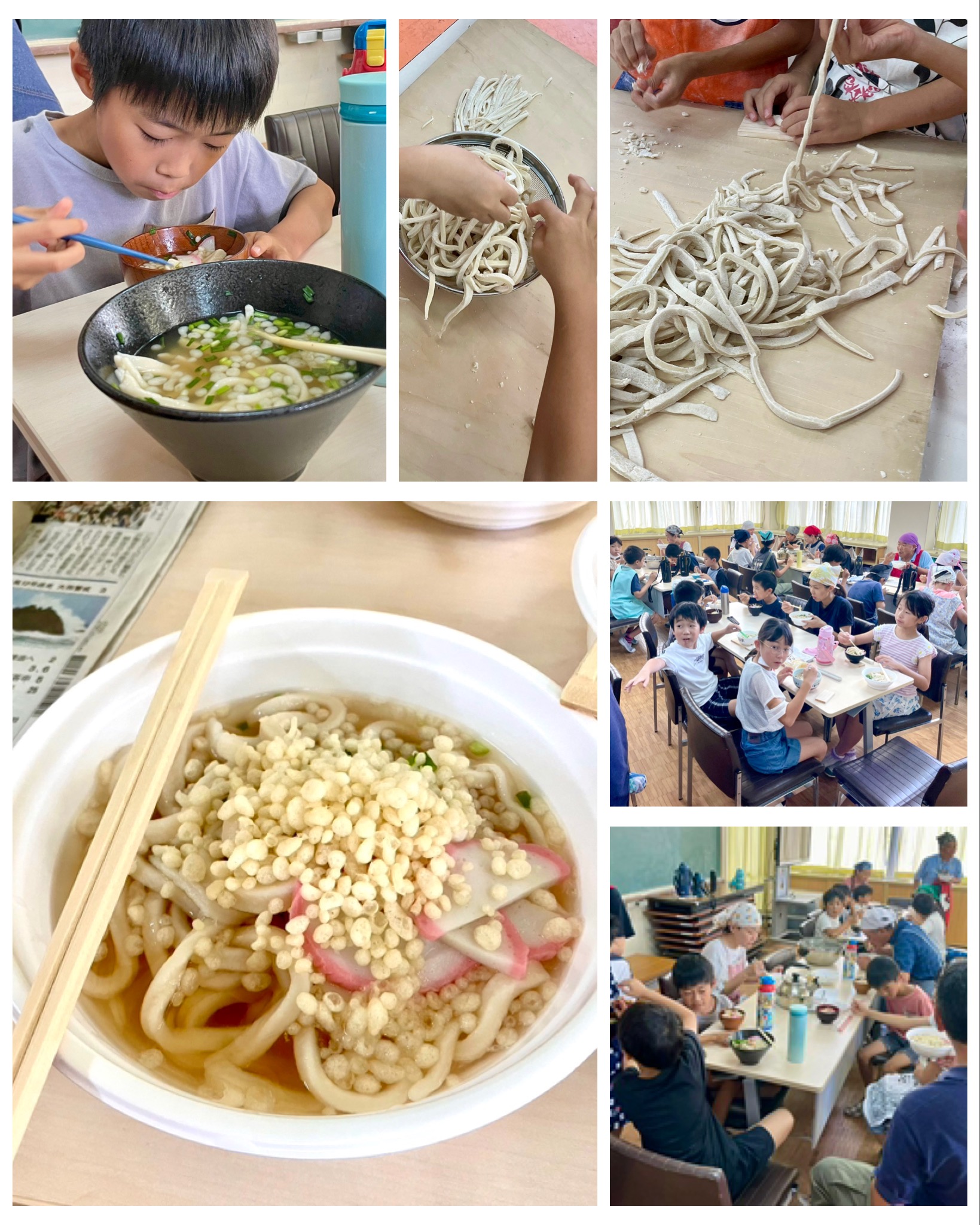 美加の台 楽習室 うどん作りの様子6